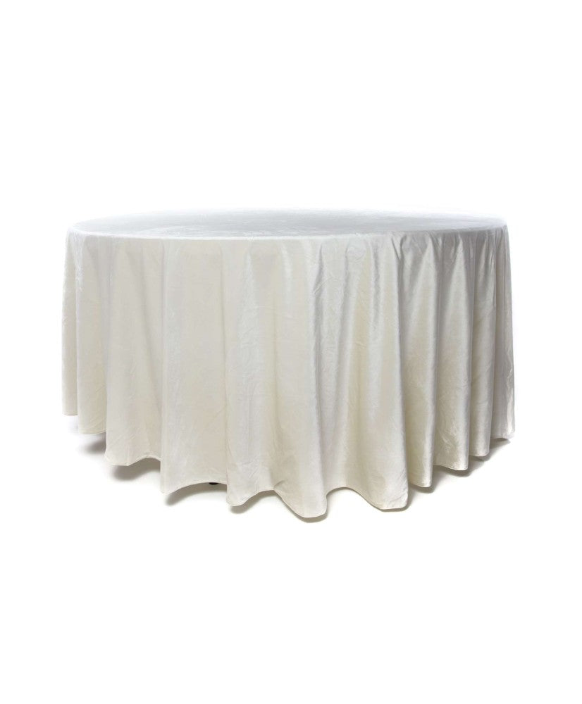 Nappe ronde Ø 280 cm – Champagne velours