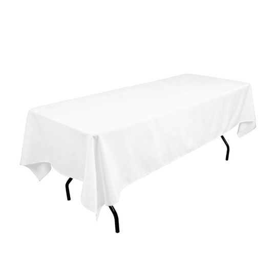 Nappe Rectangulaire Polyester 240 cm – Blanc