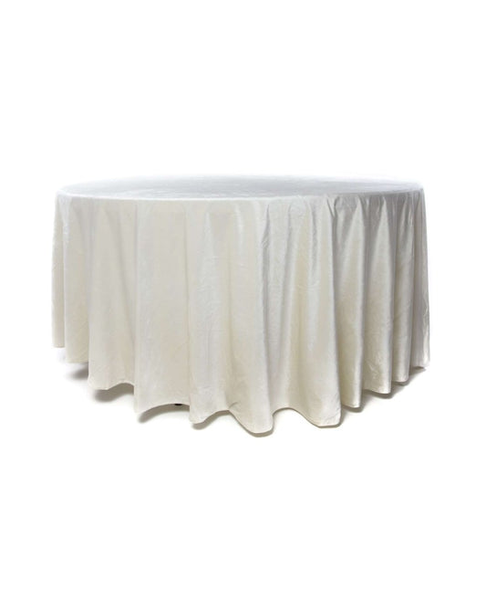 Nappe ronde Ø 280 cm – Champagne velours