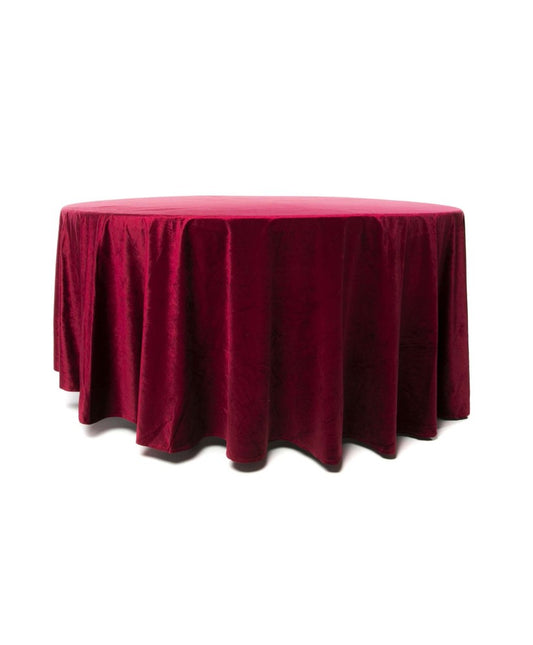 Nappe ronde Ø 290 cm – Bordeaux velours