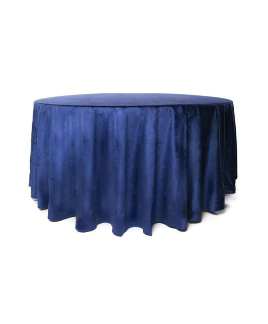 Nappe ronde Ø 280 cm – Bleu roi velours