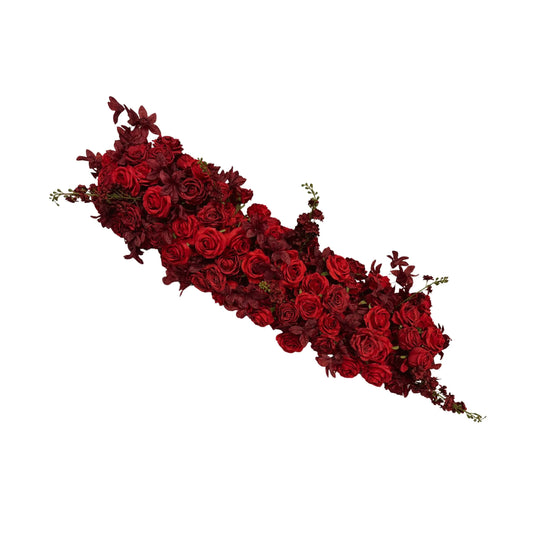 Chemin floral Rouge – 120×35 CM